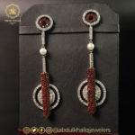 Brown Zirconias and Zirconias Earrings