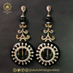 Jade and Zirconia Earrings