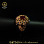 Blue Circle Gold Ring